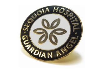 Guardian Angel lapel pin.
